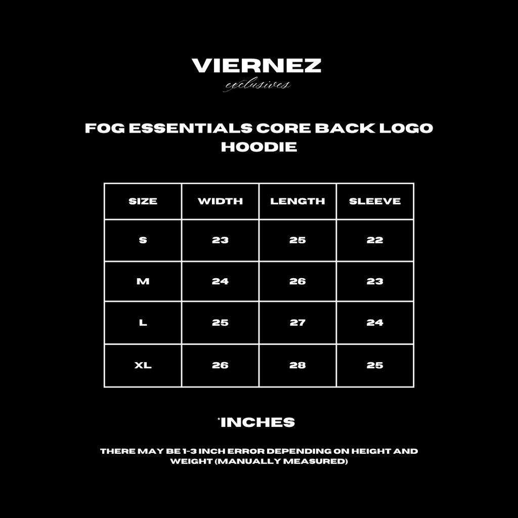 FOG Essentials Core Back Logo Hoodie