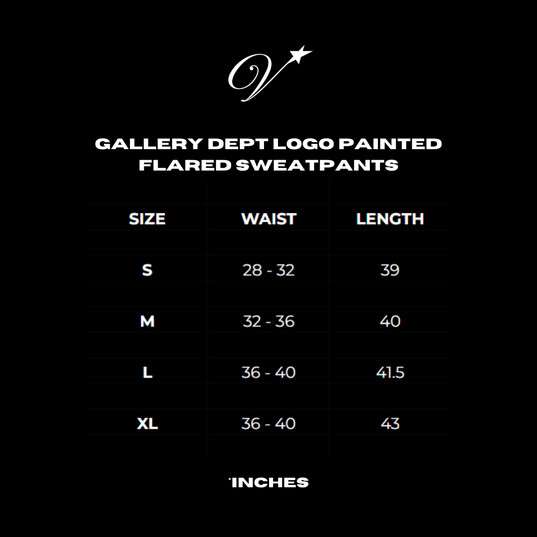 Gallery dept. logo painted flared sweats