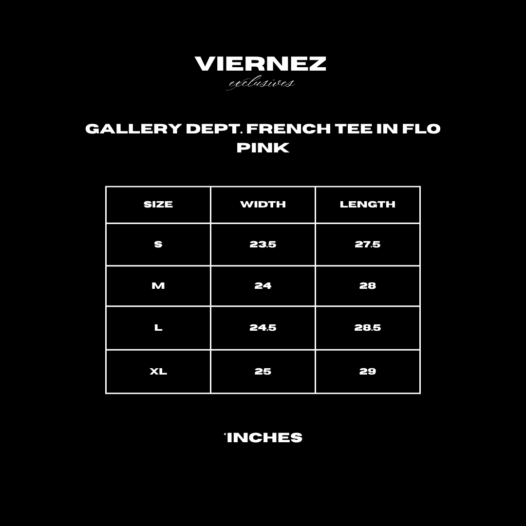 Gallery Dept. French Tee in Flo Pink