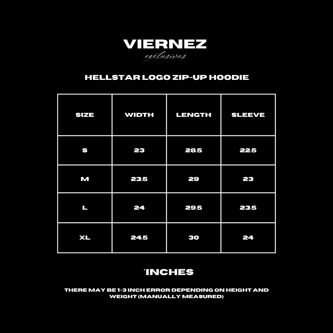 Hellstar Logo Zip-up Hoodie