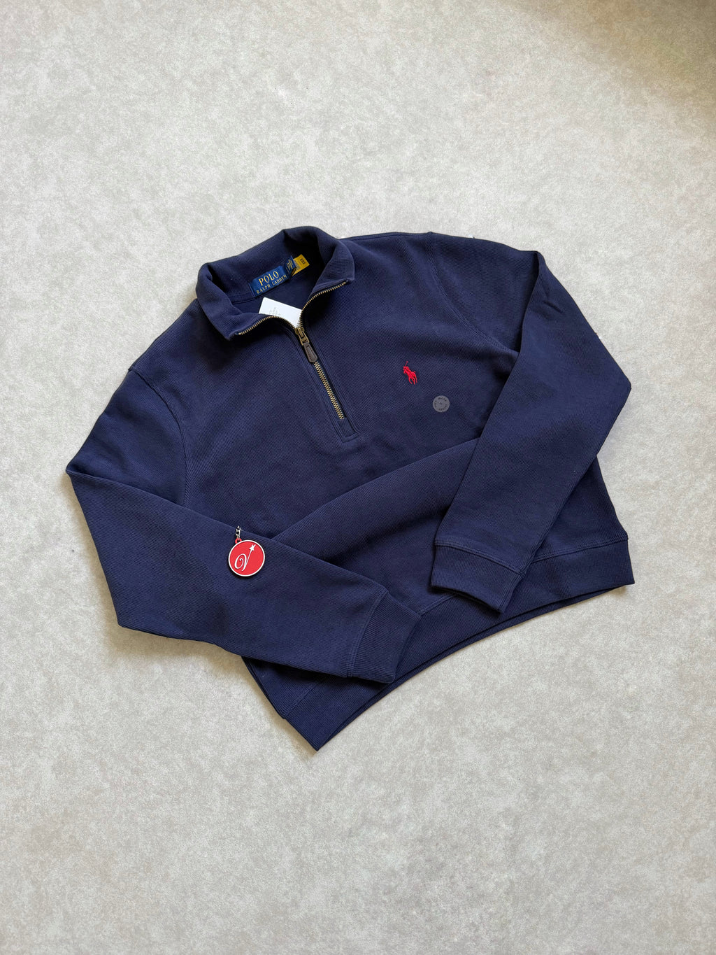 RL Half zipped jumper Navy XL ON-HAND