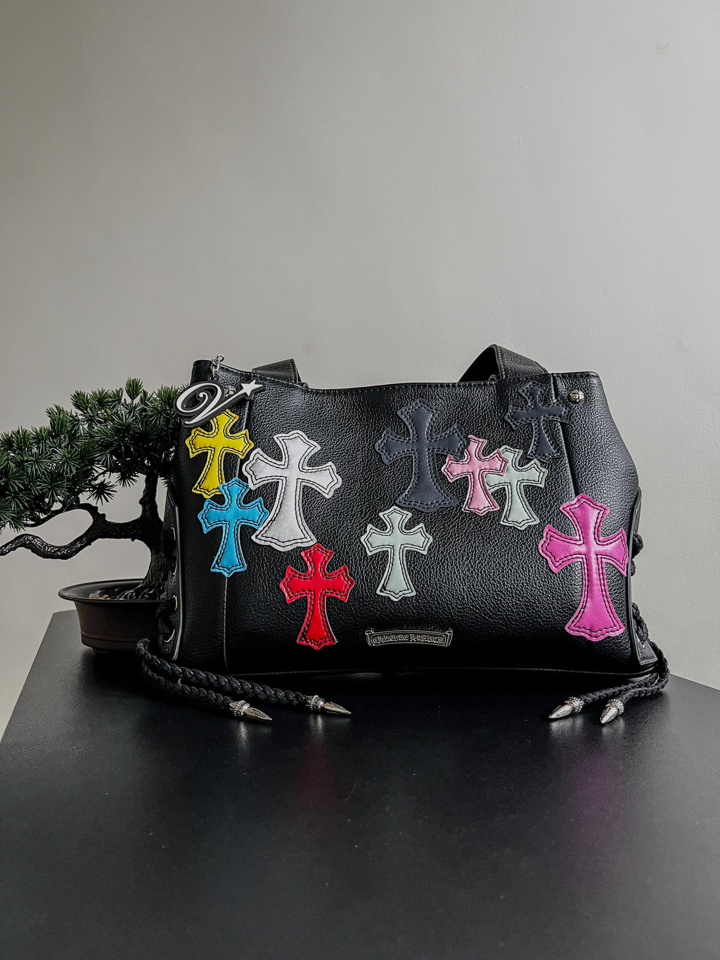 Chrome Hearts Patchwork Metal shoulder bag