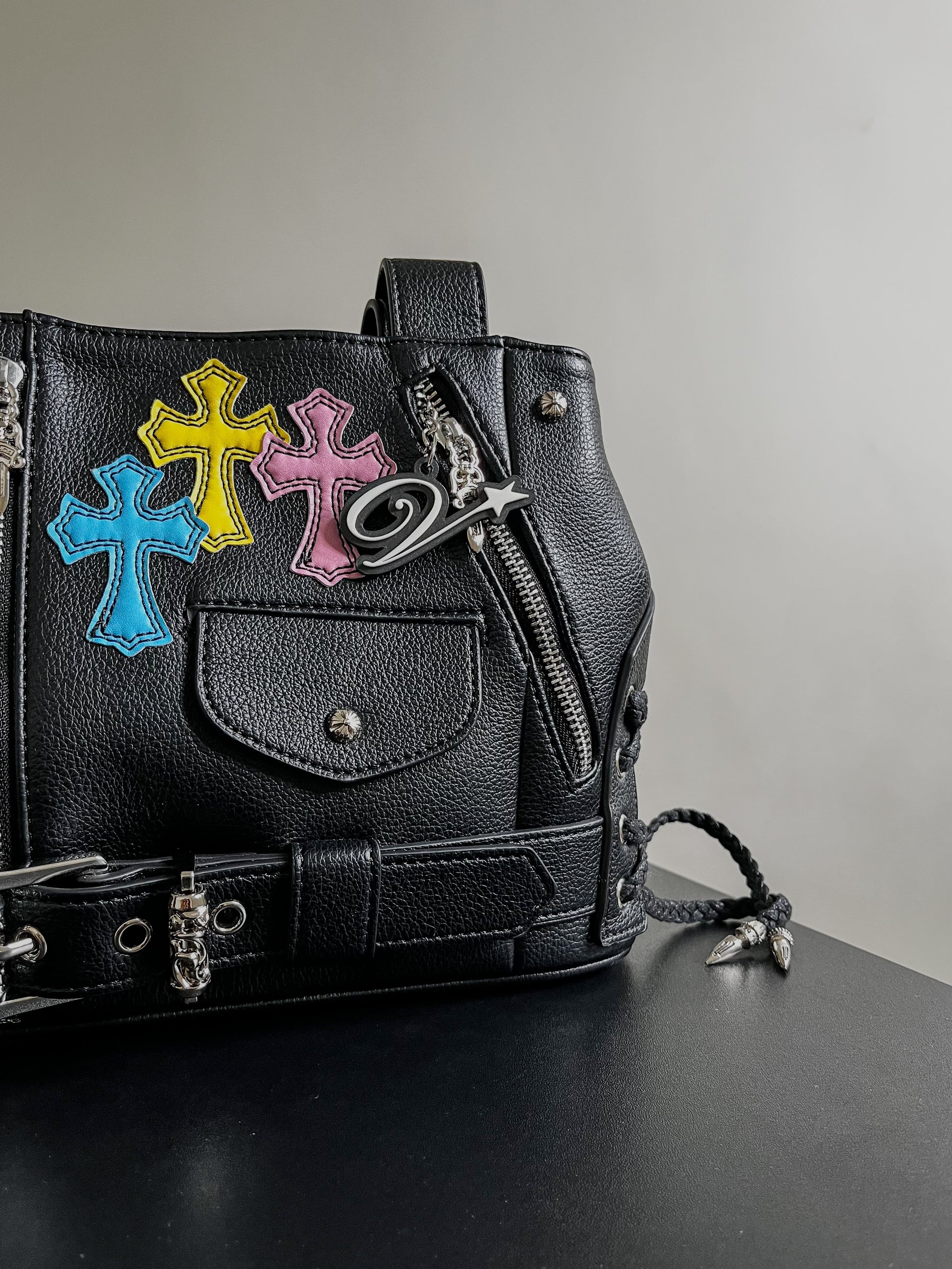 Chrome Hearts Patchwork Metal shoulder bag