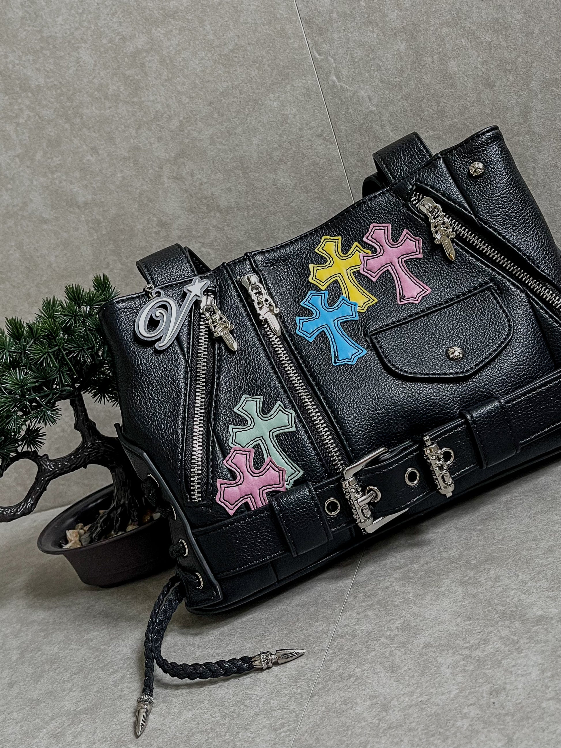 Chrome Hearts Patchwork Metal shoulder bag