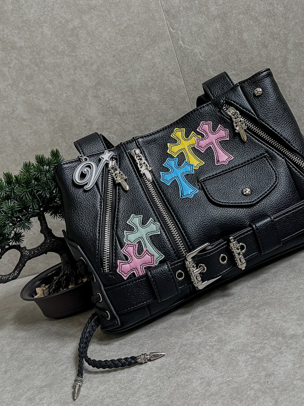 Chrome Hearts Patchwork Metal shoulder bag