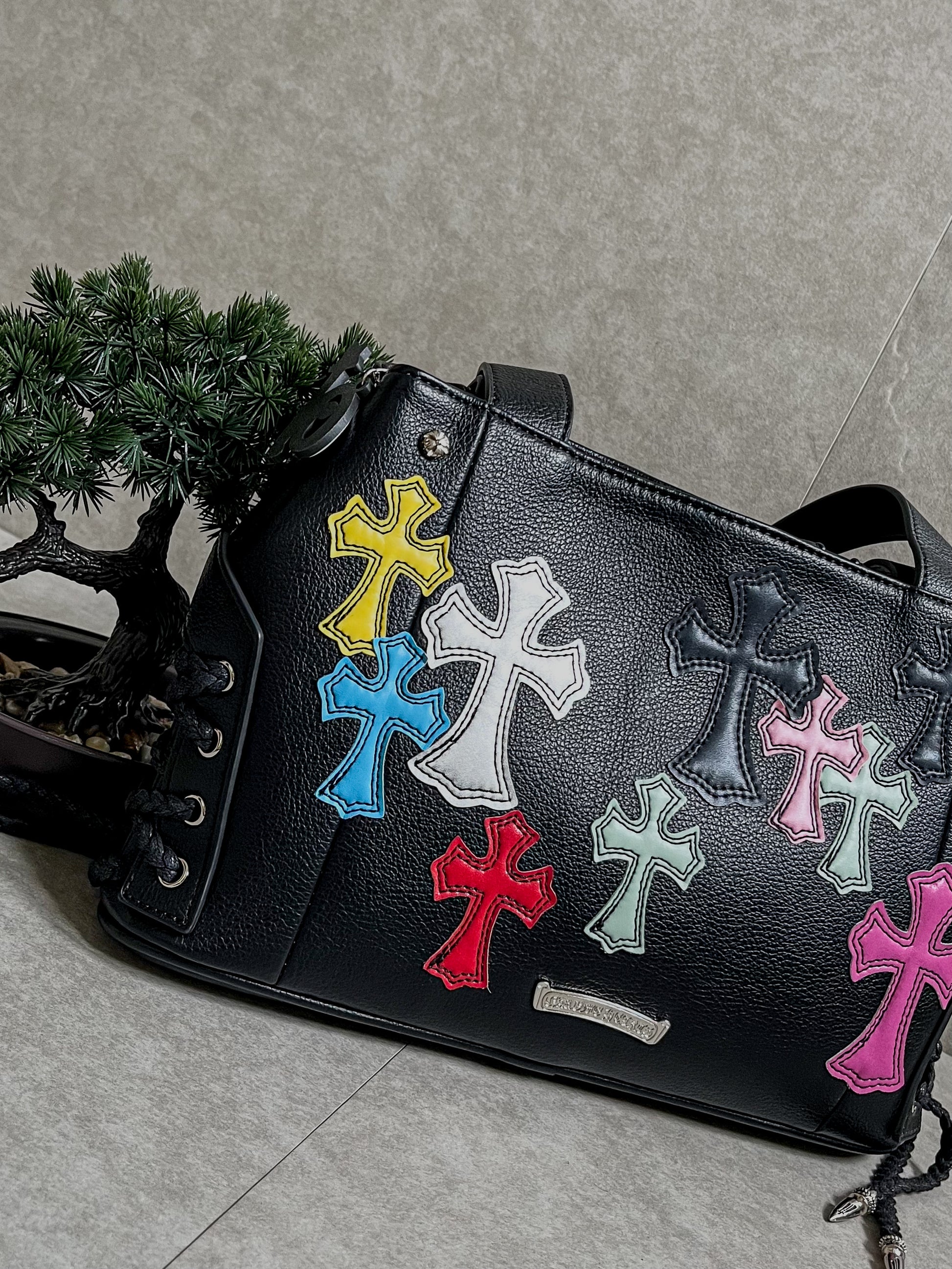 Chrome Hearts Patchwork Metal shoulder bag