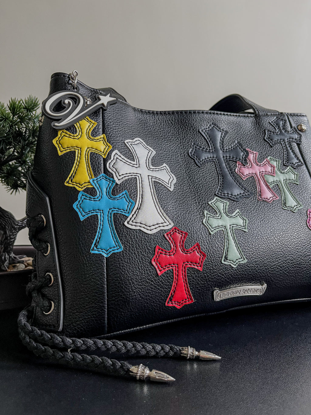Chrome Hearts Patchwork Metal shoulder bag