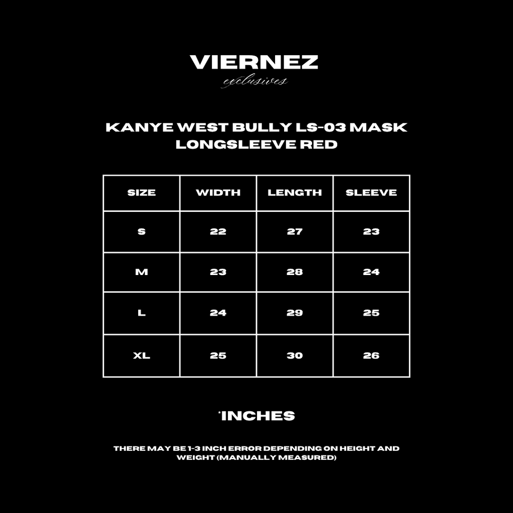 Kanye West Bully LS-03 Mask Longsleeve Red
