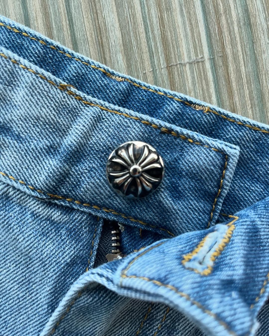 Levi's X Chrome hearts sex records denim pants