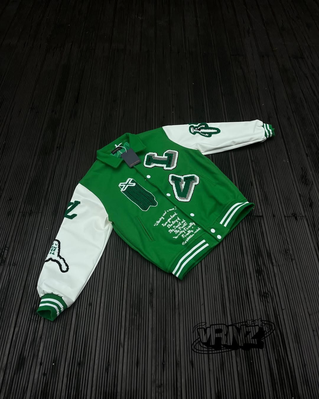 LV Varsity jacket in green