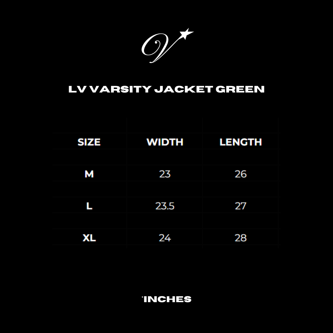 LV Varsity jacket in green