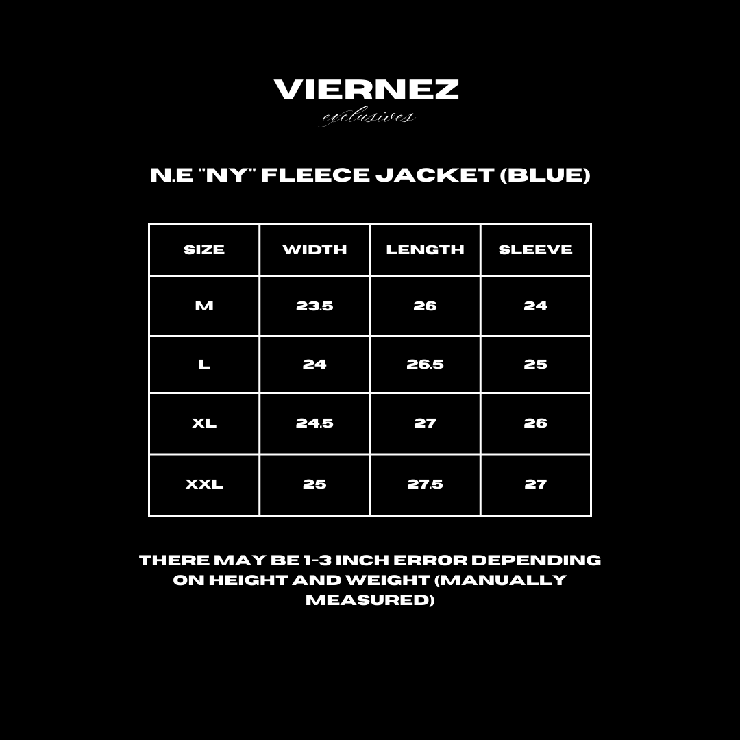 N.E "NY" FLEECE JACKET