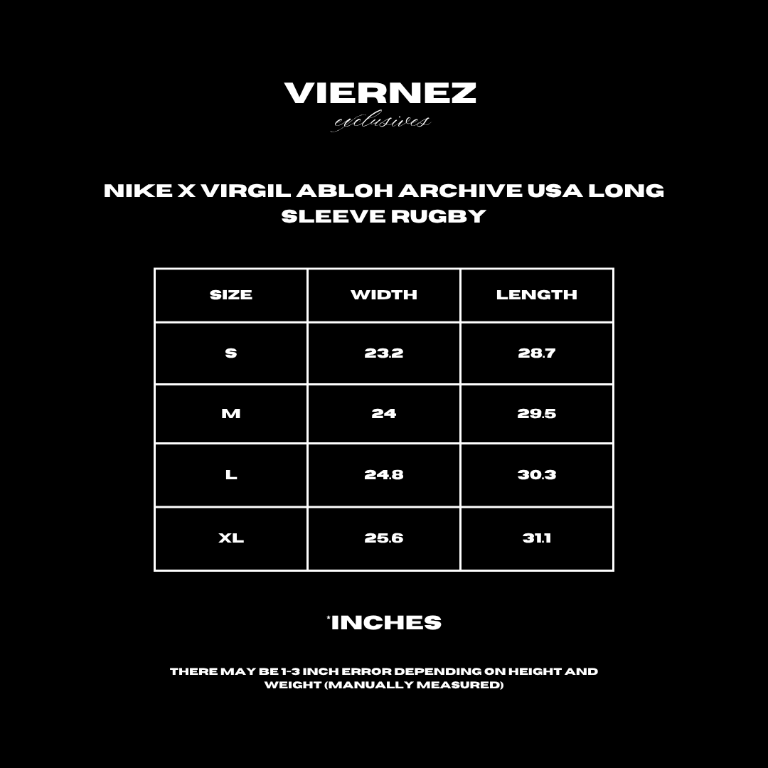 Nike x Virgil Abloh Archive USA Long Sleeve Rugby