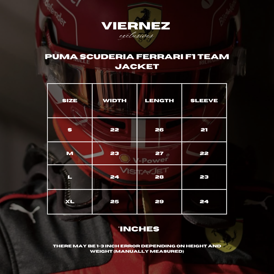 PUMA Scuderia Ferrari F1 Team Polo Jacket LARGE - ON HAND