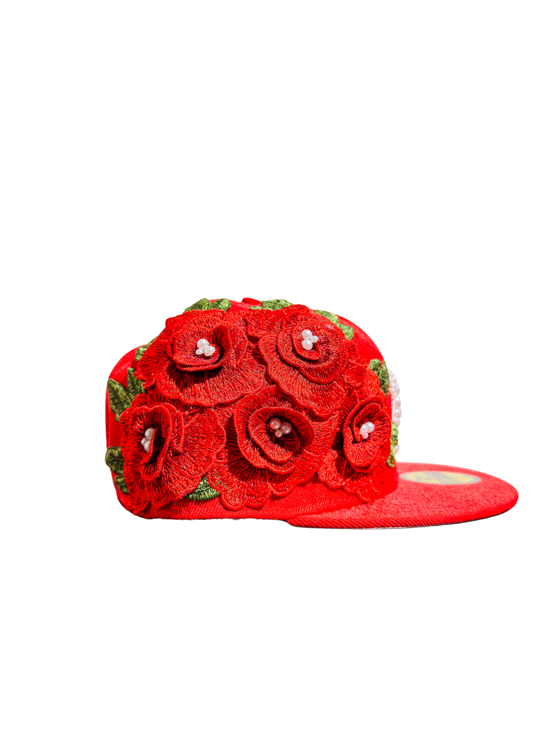 NY “La Fleur” Atelier Fitted Hat Red (Size 7 3/8) - ON HAND