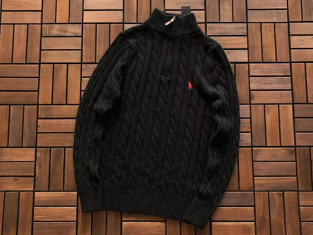 RL Knitted quarter zips