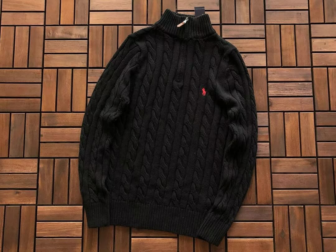 RL Knitted quarter zips