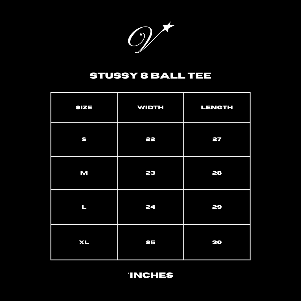 Stussy 8 ball fade tee
