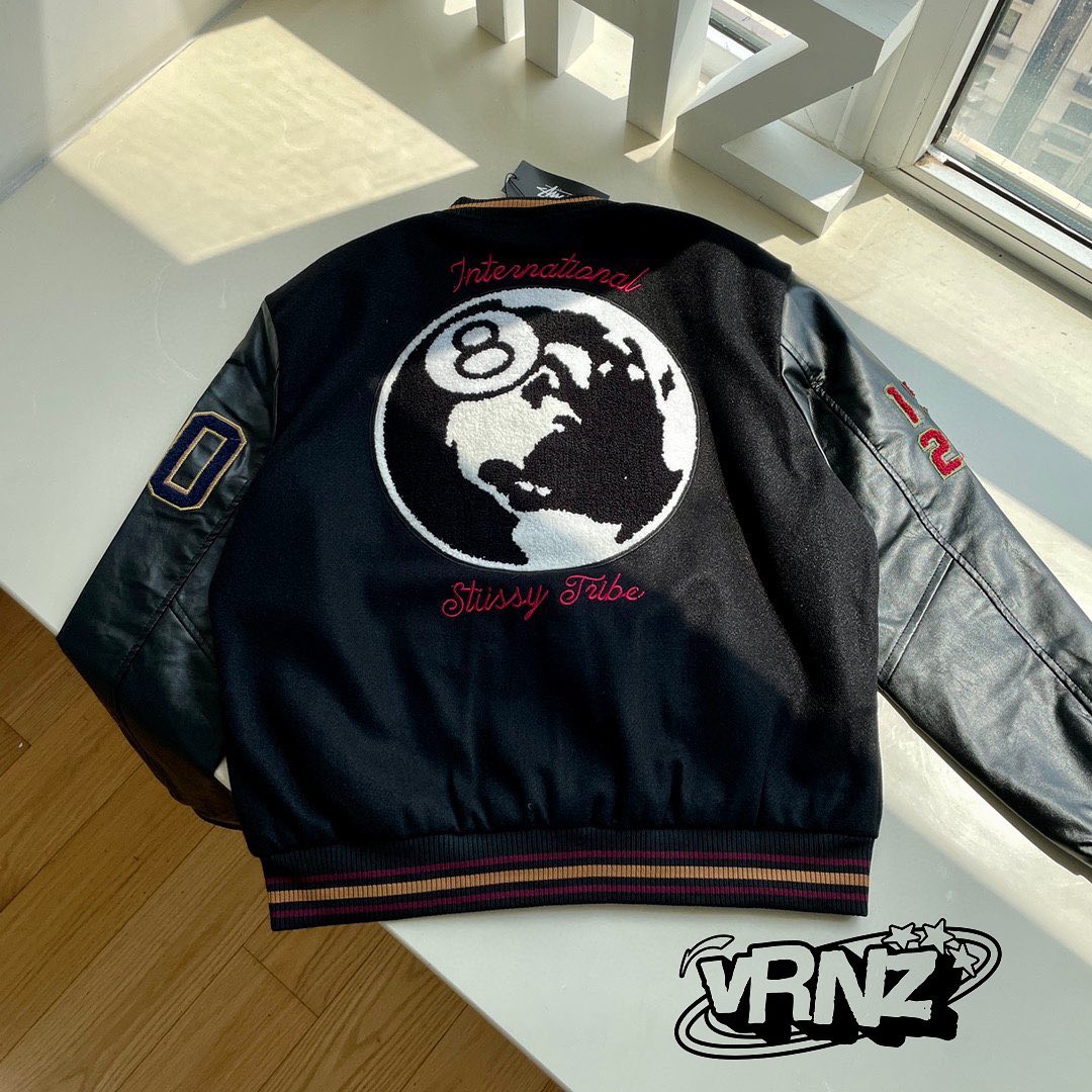 Stüssy 8 ball varsity jacket