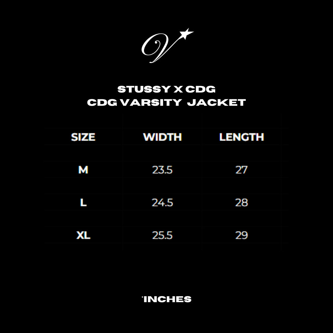 Stussy x CDG Varsity Jacket