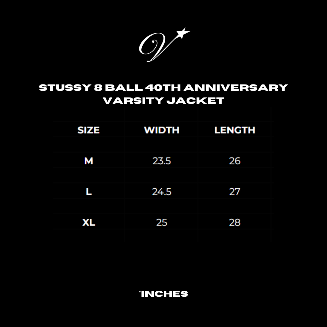 Stüssy 8 ball varsity jacket