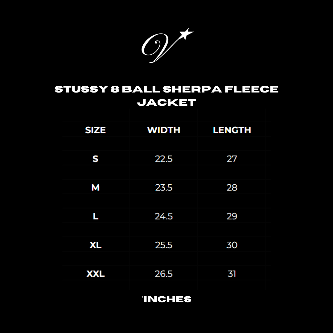 Stüssy sherpa fleece jacket
