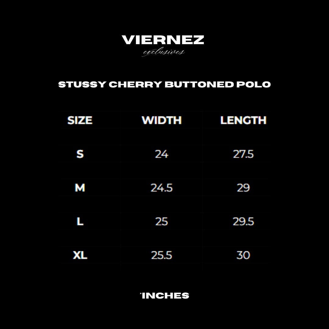 Stussy Cherry Buttoned Polo