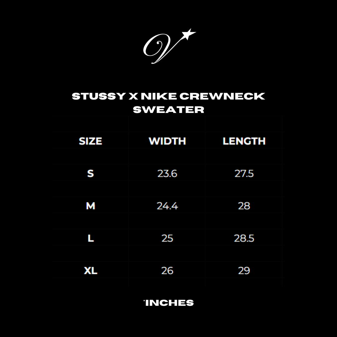 Stüssy x nike crewneck sweater