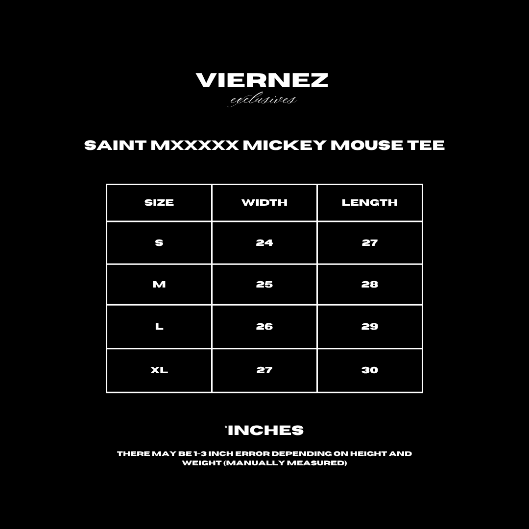 Saint Mxxxxx Mickey Mouse Tee Medium - ON HAND