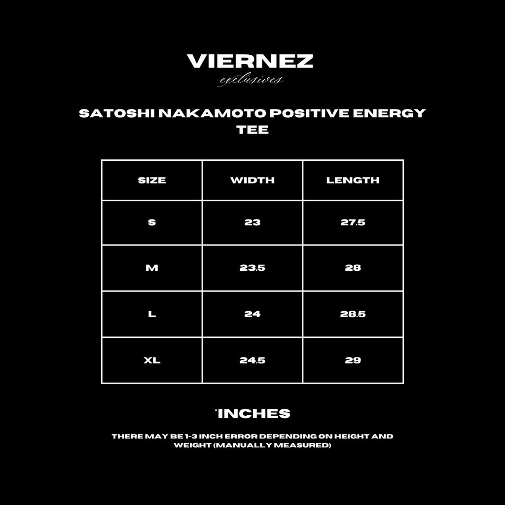 Satoshi Nakamoto Positive Energy Tee