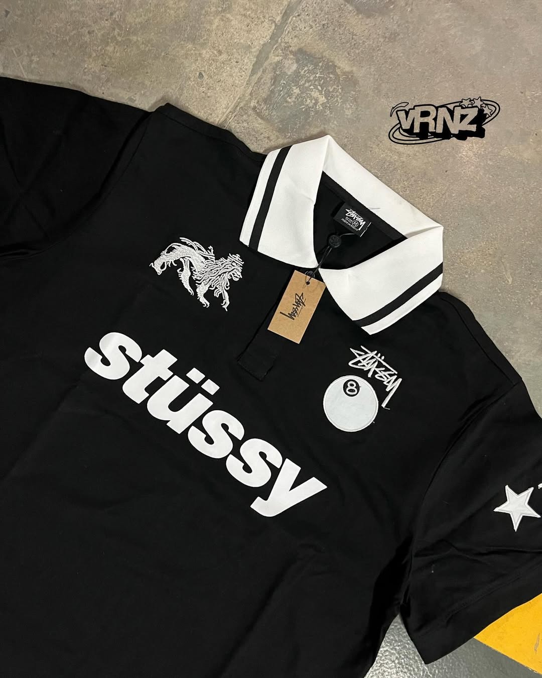 Stüssy football polo
