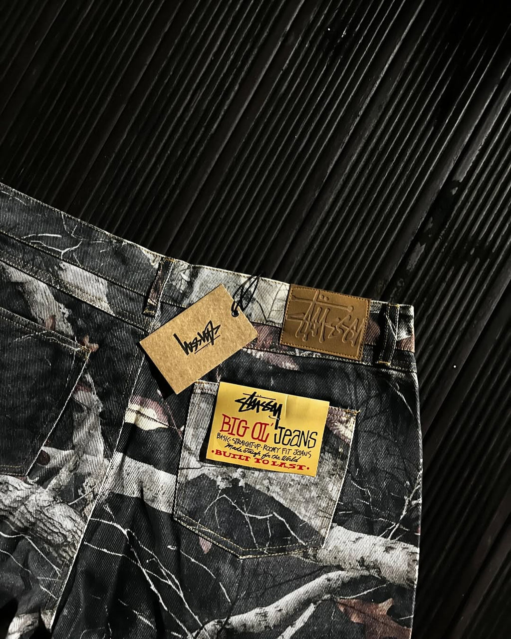Stüssy work real tree in black