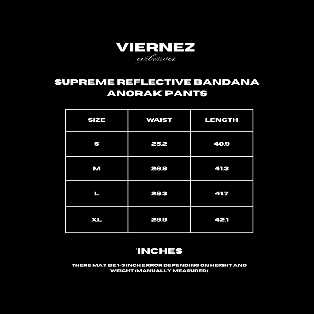 Supreme Reflective Bandana Anorak Pants