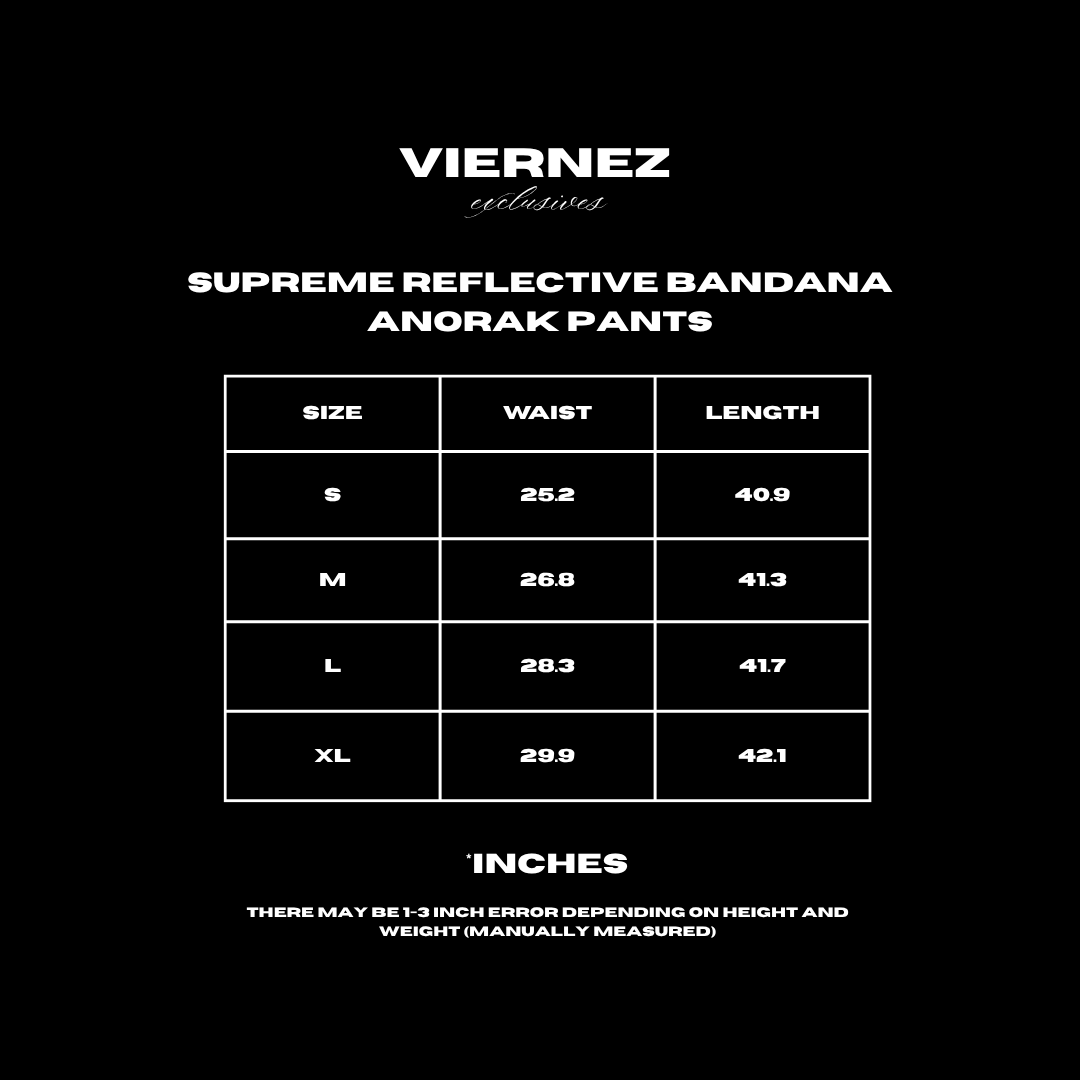 Supreme Reflective Bandana Anorak Pants
