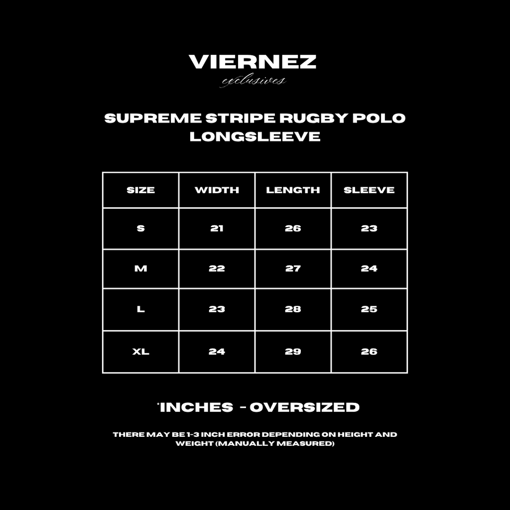 Supreme Stripe Rugby Polo Longsleeve