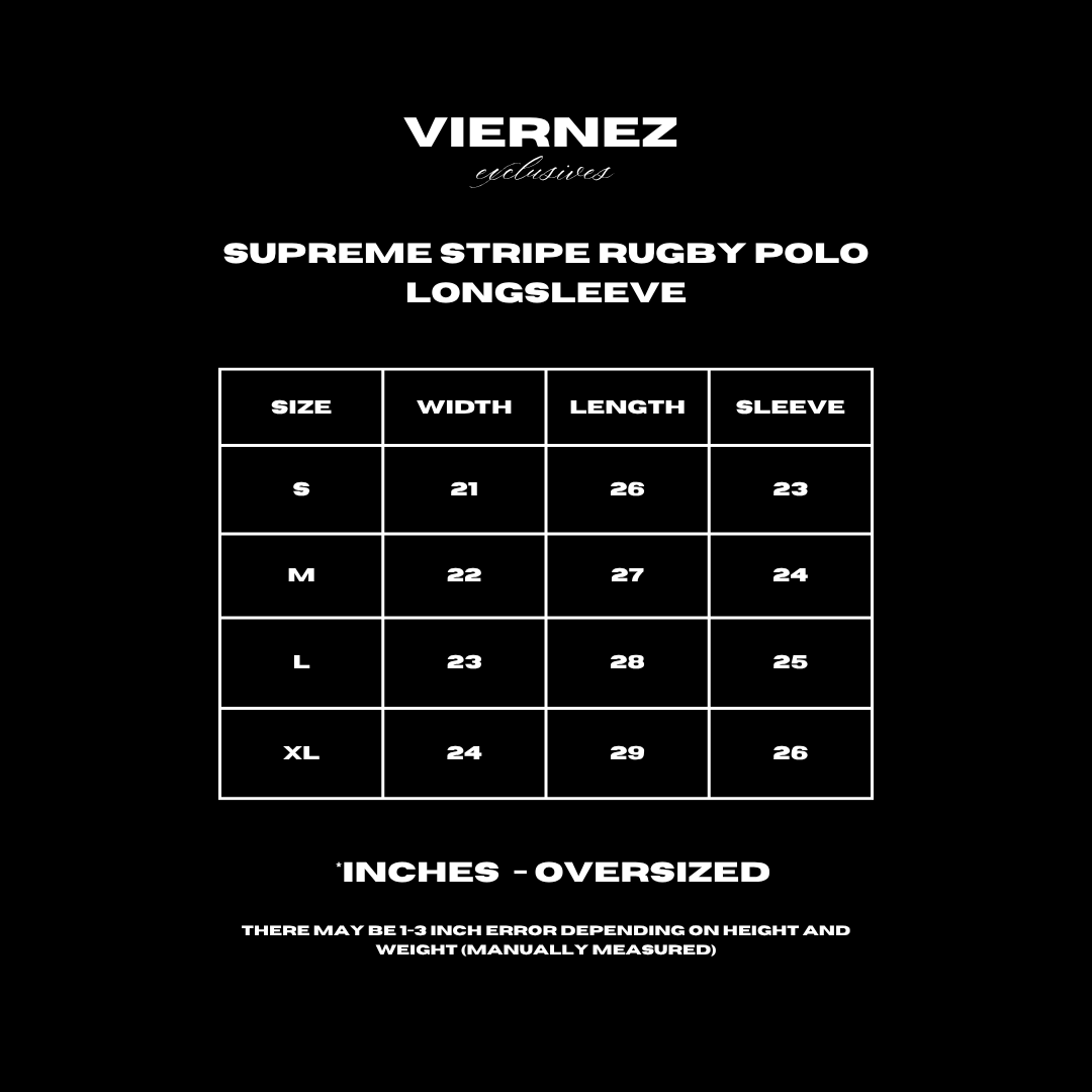 Supreme Stripe Rugby Polo Longsleeve
