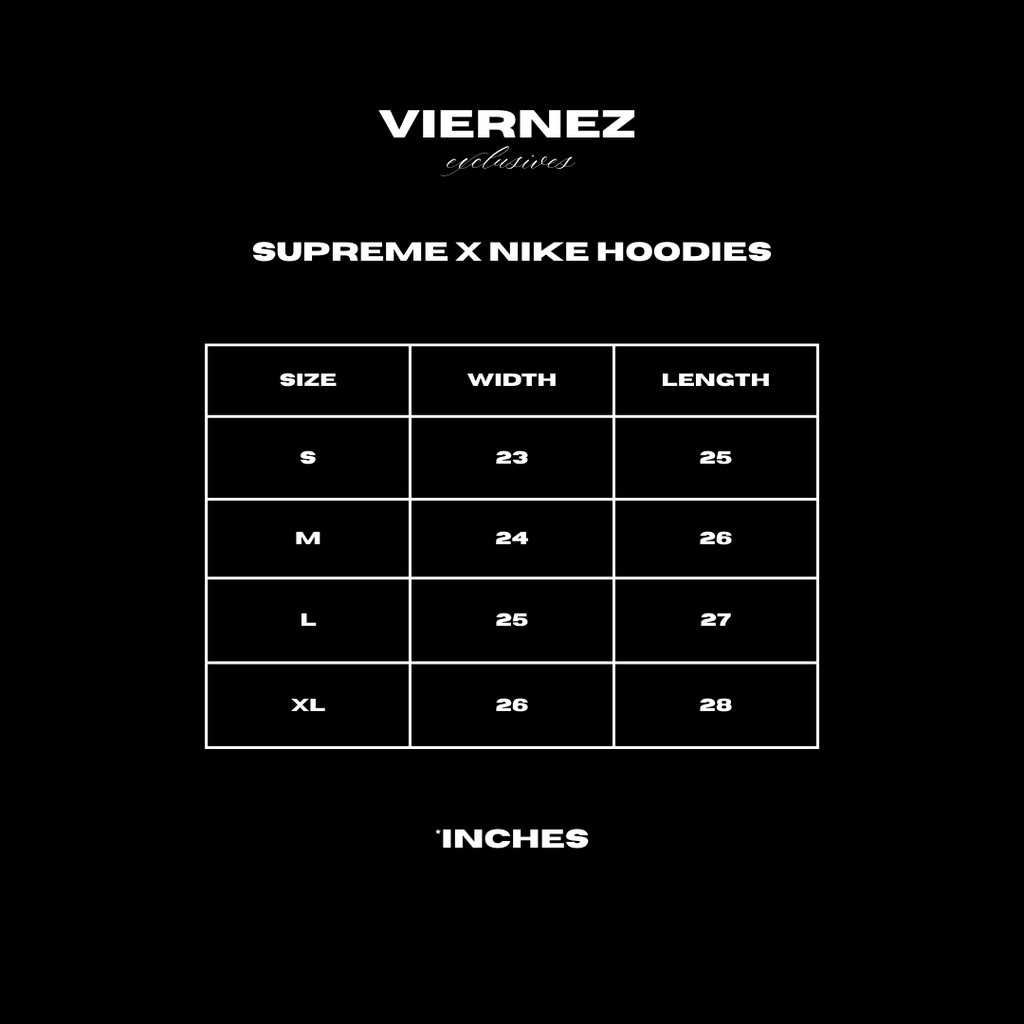 Supreme X Nike hoodies