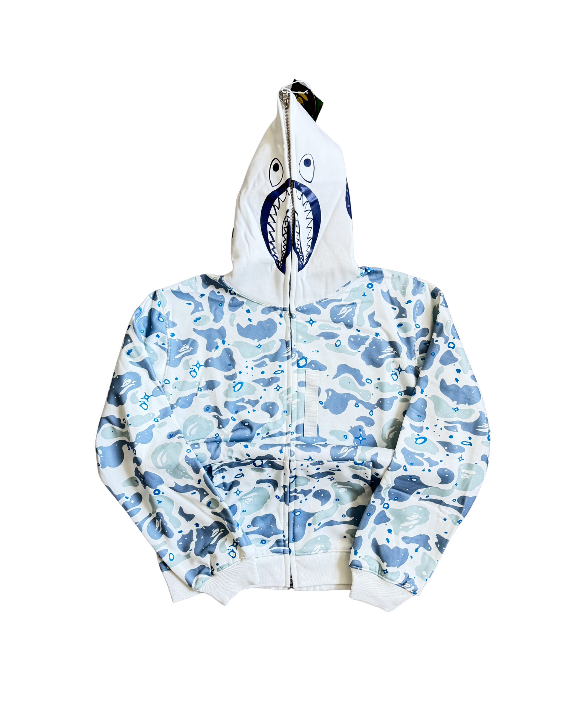 Bape shark camo white hoodie - 2XL