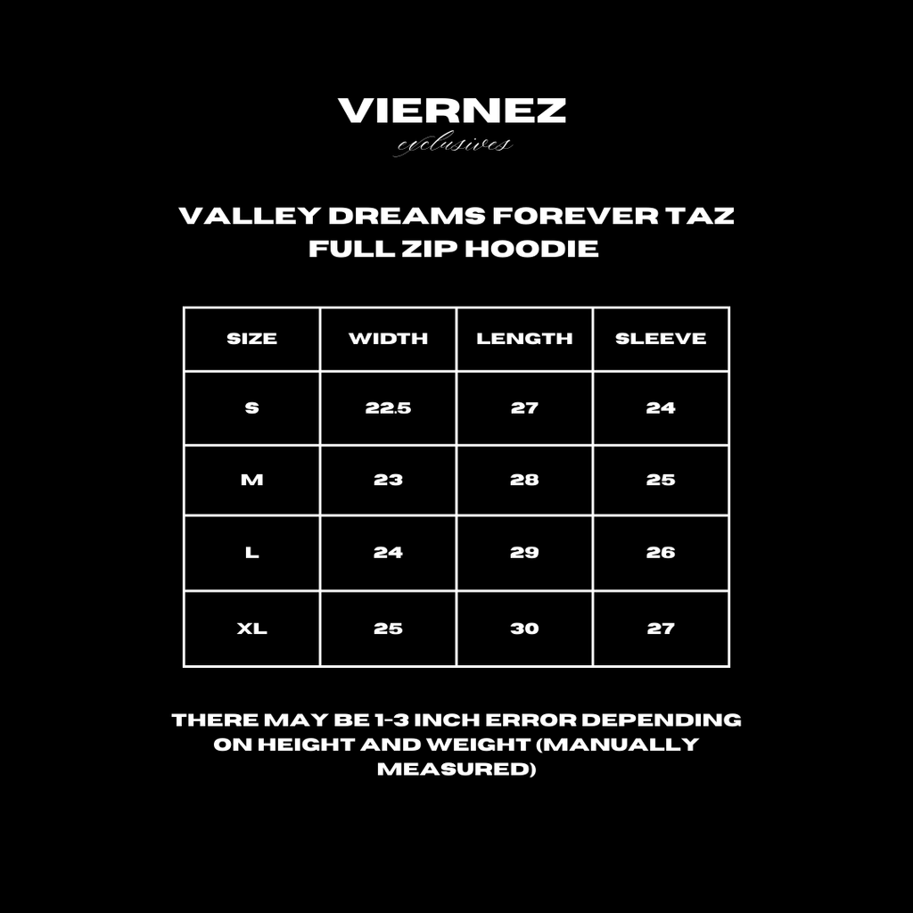 Valley Dreams Forever Taz Full Zip Hoodie
