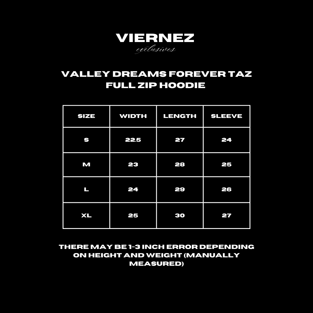 Valley Dreams Forever Taz Full Zip Hoodie