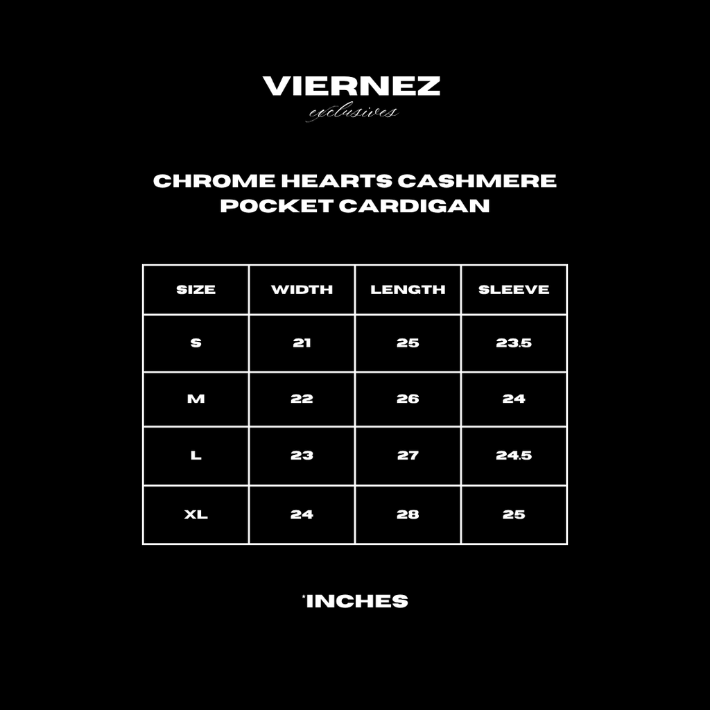 Chrome Hearts Cashmere Pocket Cardigan