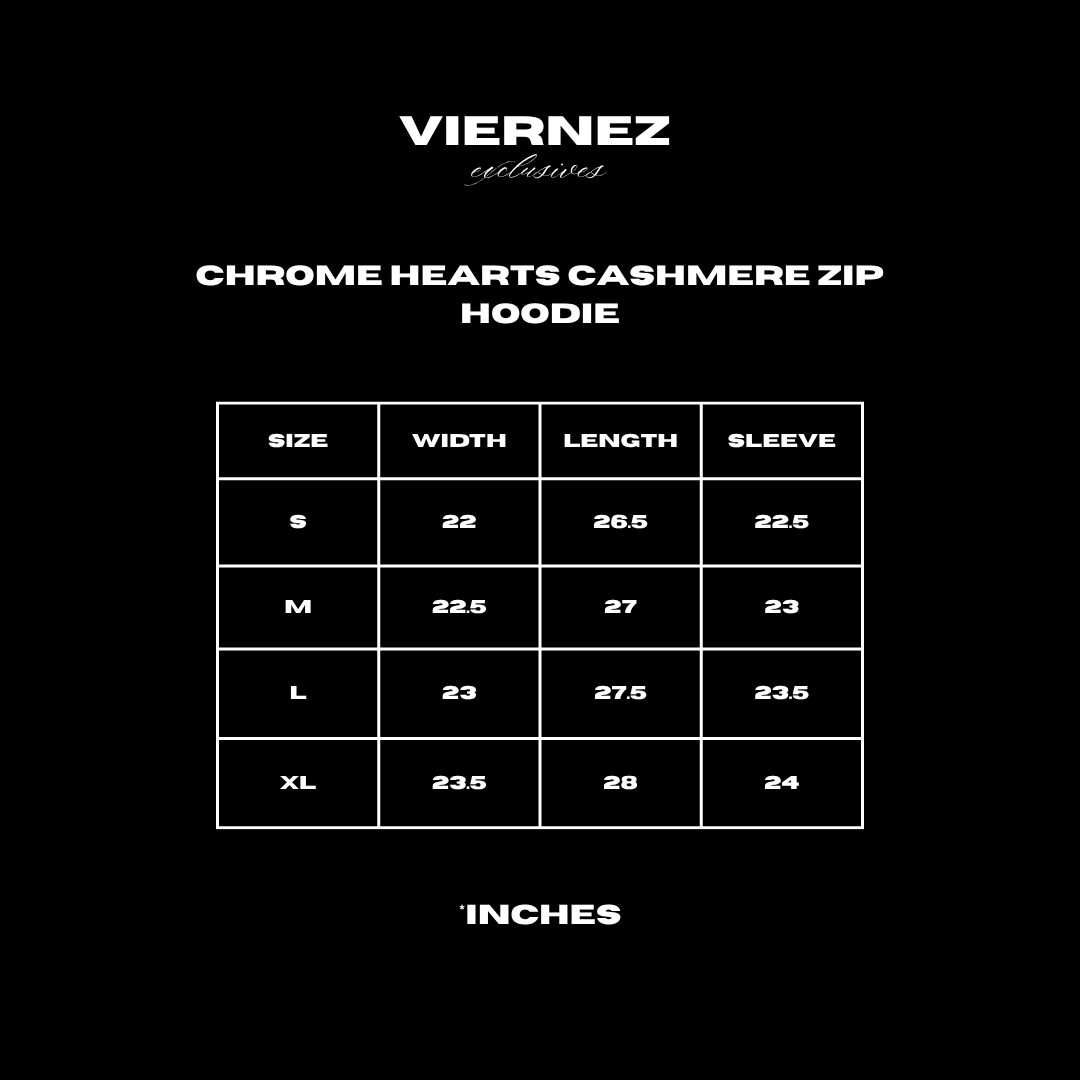 Chrome Hearts Cashmere Zip hoodie