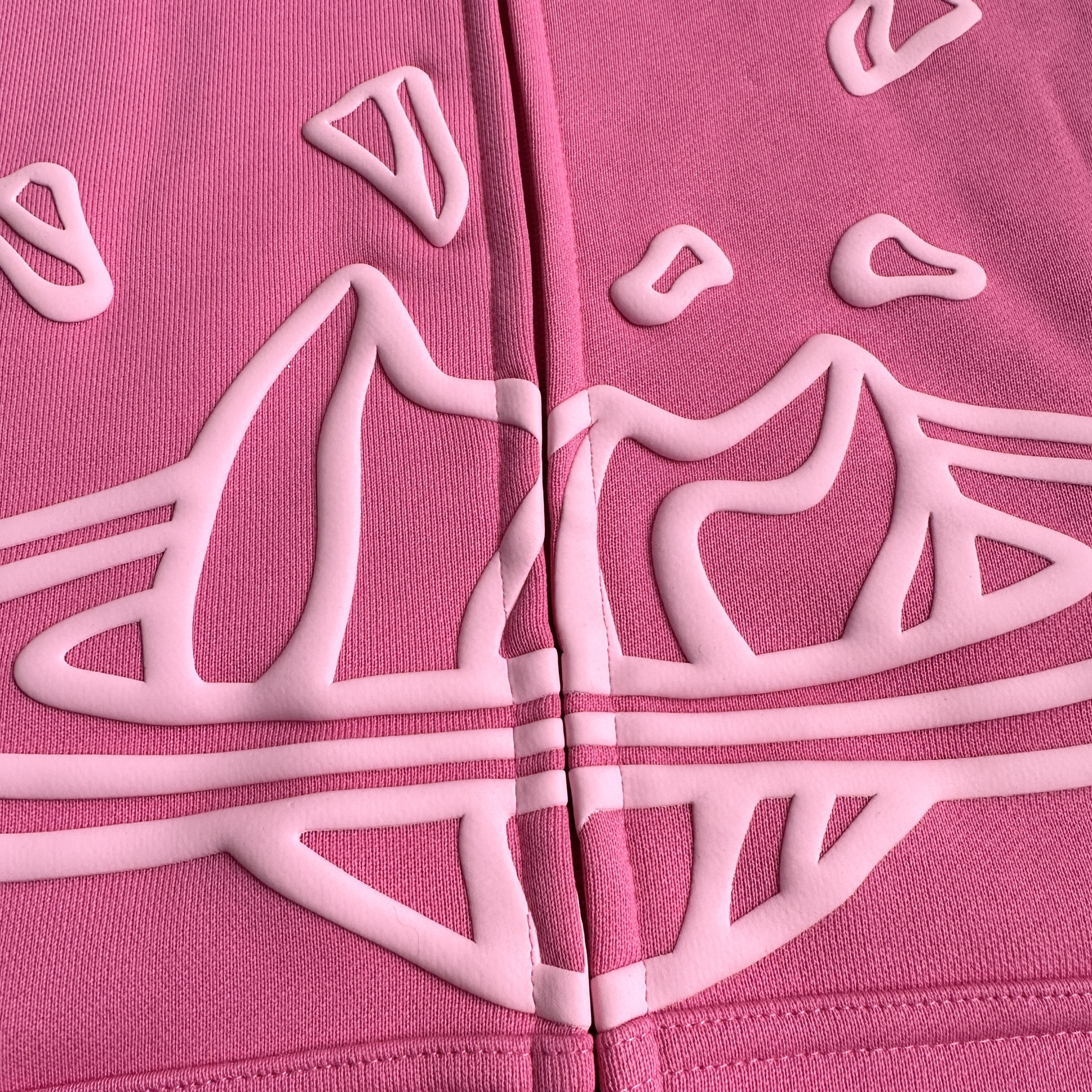 Broken Planet Zip Up Hoodie Candy Pink