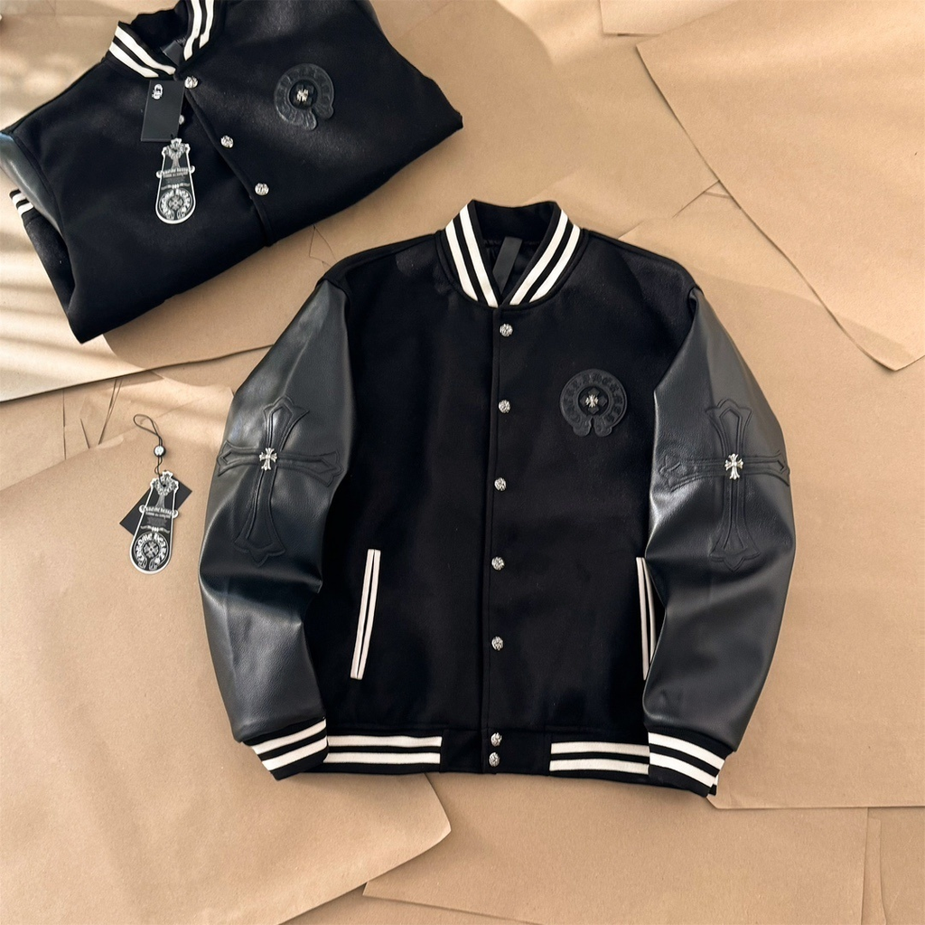 Chrome Hearts Monochrome Varsity Jacket