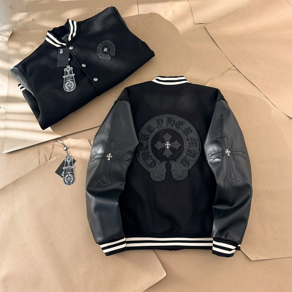 Chrome Hearts Monochrome Varsity Jacket