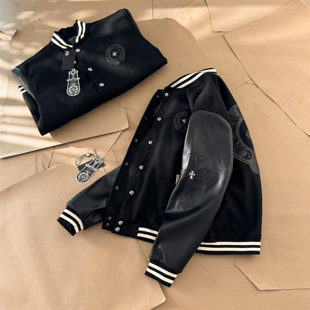 Chrome Hearts Monochrome Varsity Jacket