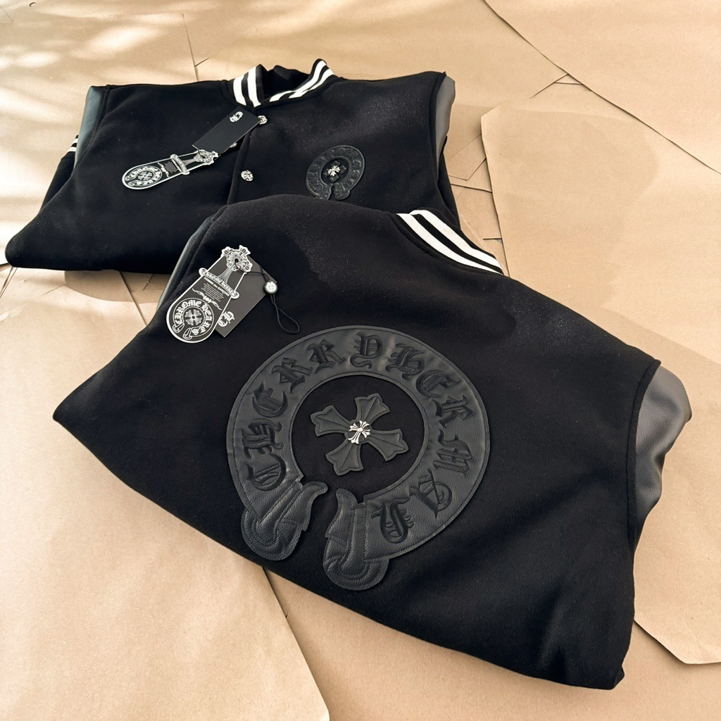 Chrome Hearts Monochrome Varsity Jacket