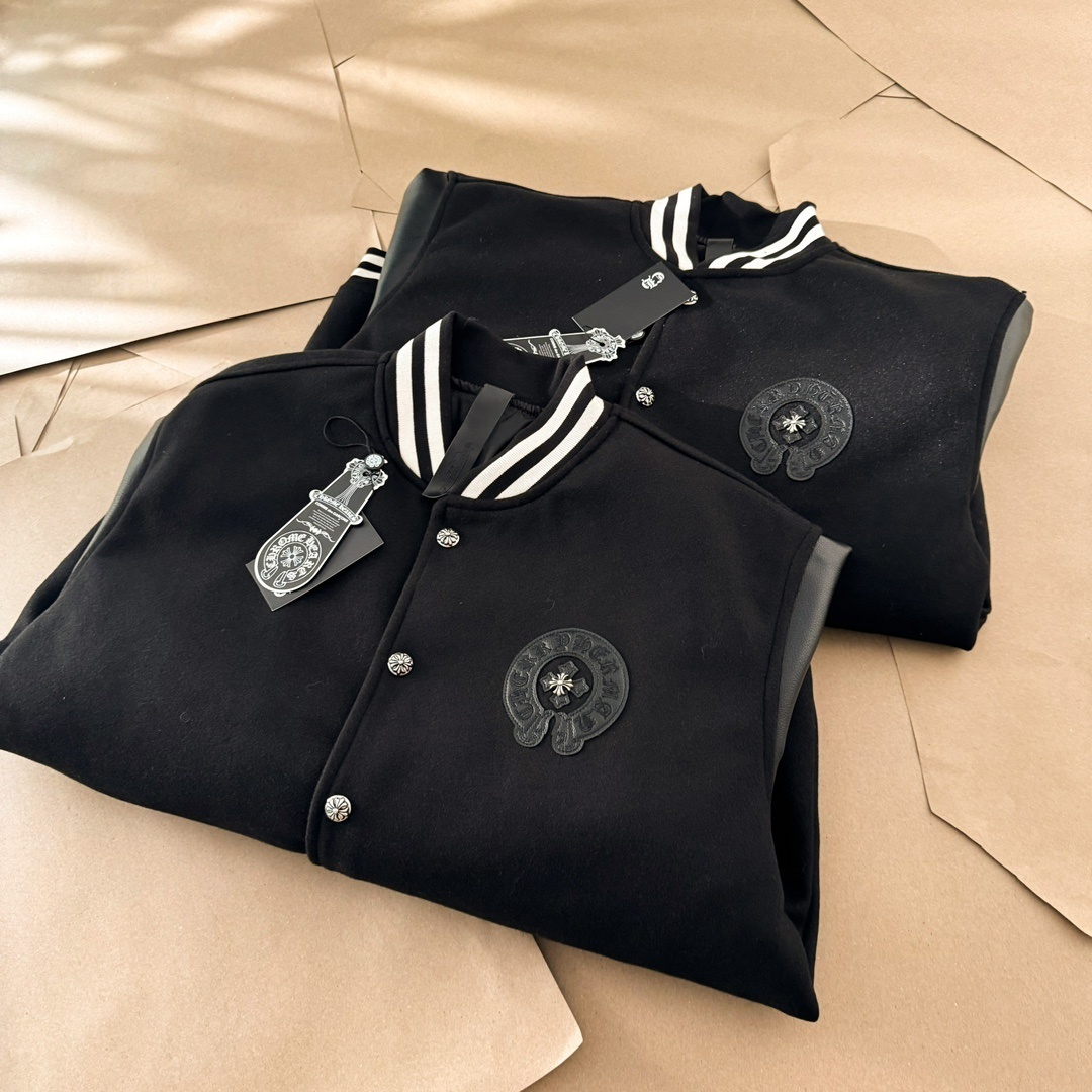 Chrome Hearts Monochrome Varsity Jacket
