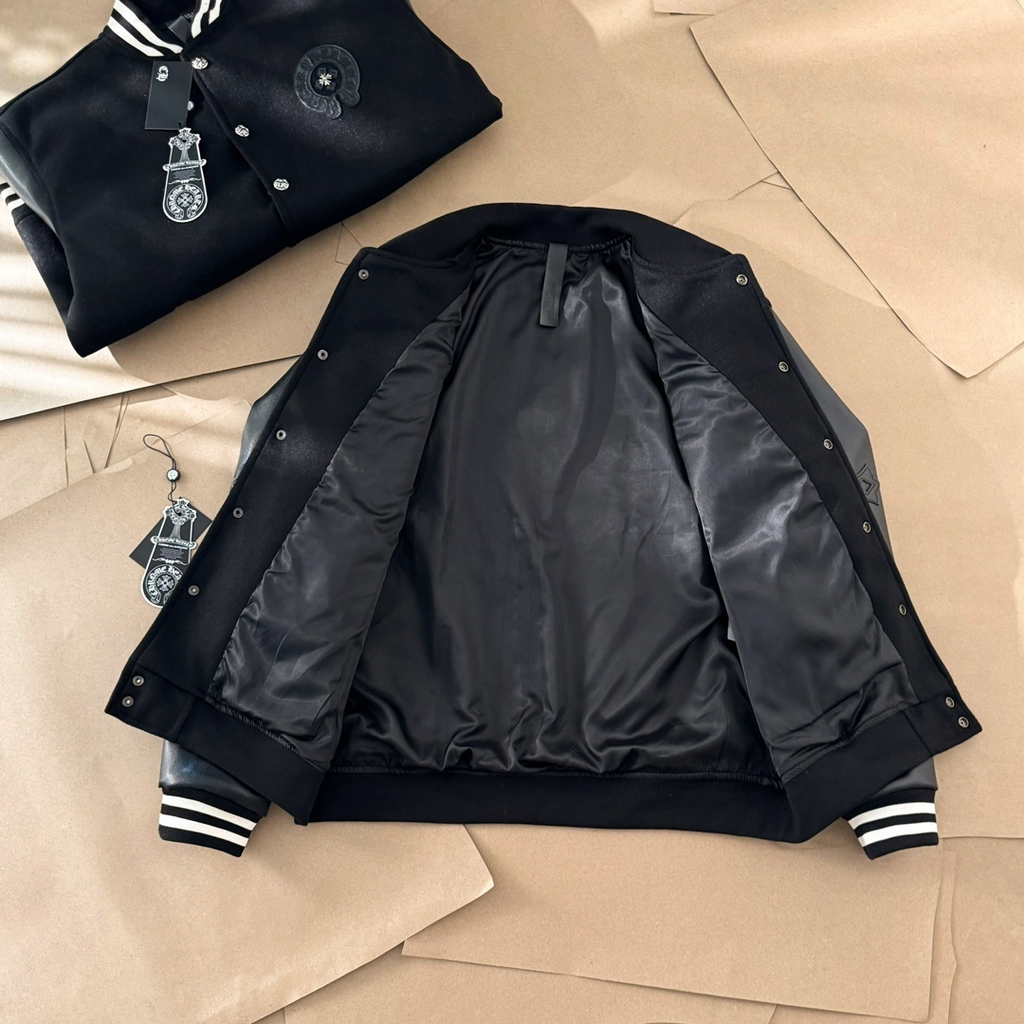 Chrome Hearts Monochrome Varsity Jacket