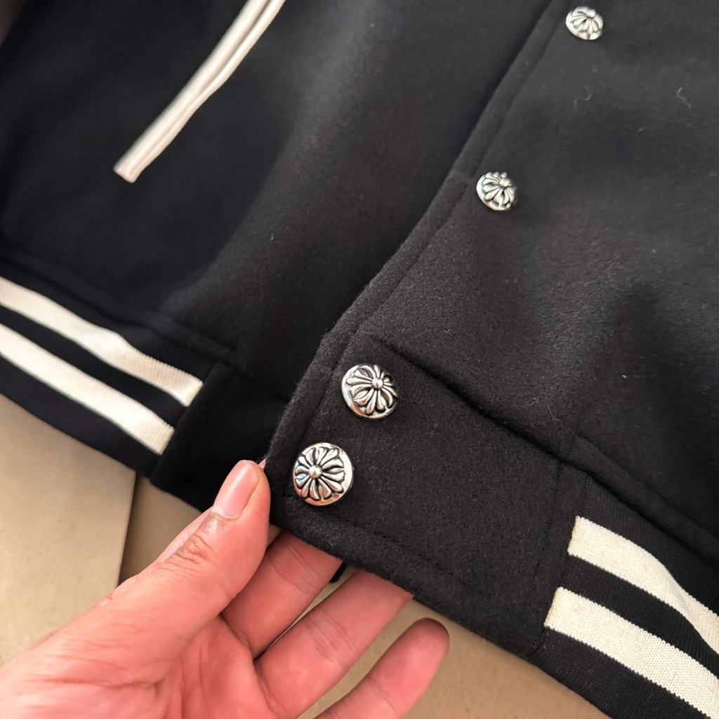 Chrome Hearts Monochrome Varsity Jacket